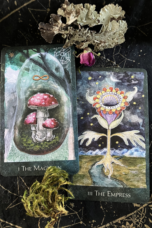 The RainShadow Tarot The Magician and The Empress